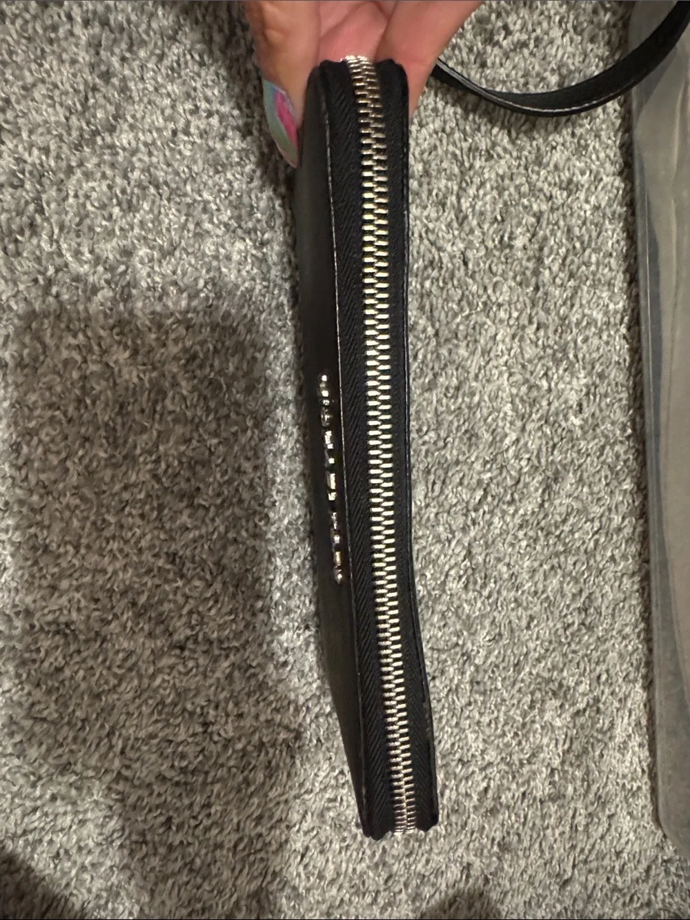 Michael Kors Black Saffiano Zip-Around Wallet